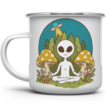 Meditating Alien Camp Mug - -