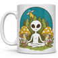 Meditating Alien Mug - 11oz -