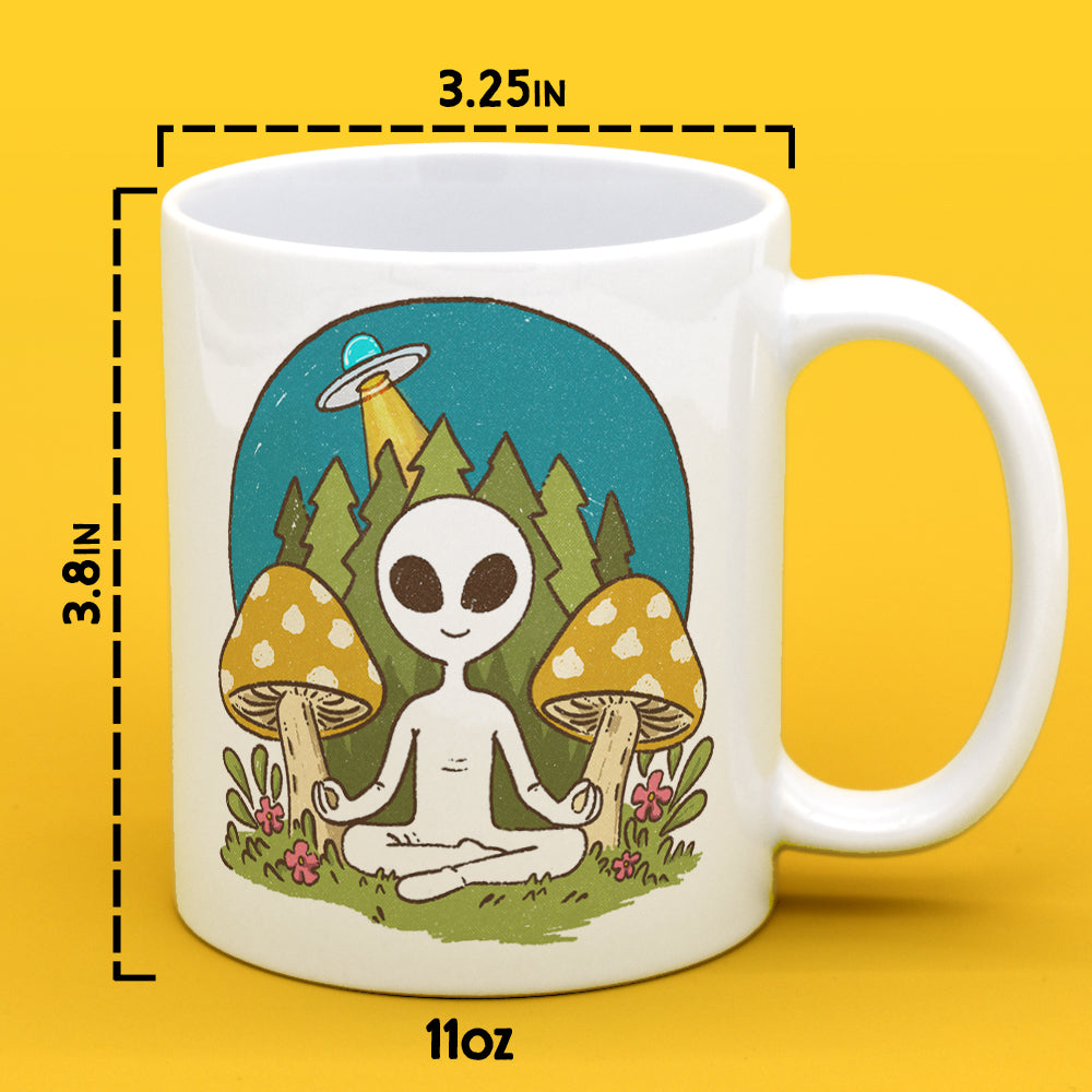 Meditating Alien Mug - -
