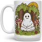 Meditating Ghost Mug - 15oz -
