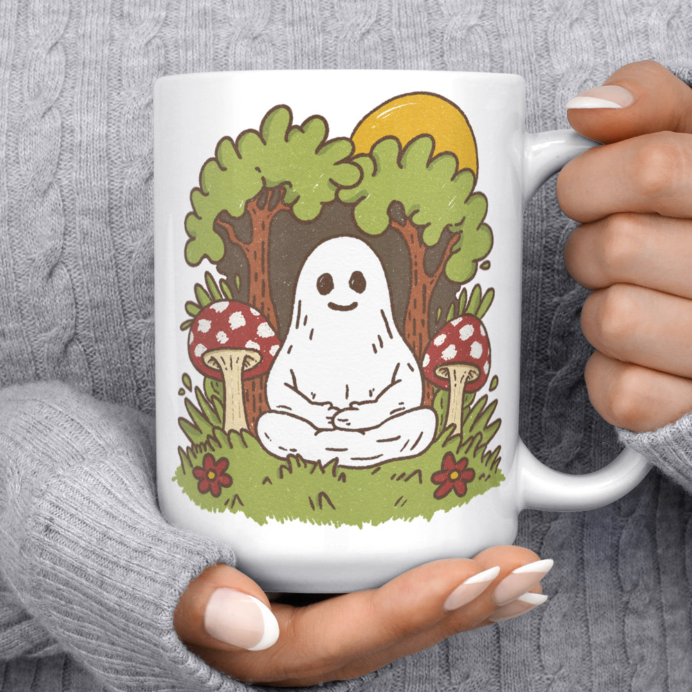Meditating Ghost Mug - -
