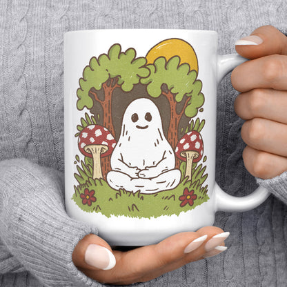 Meditating Ghost Mug - -