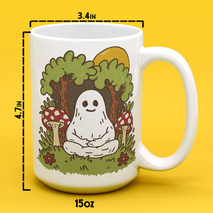 Meditating Ghost Mug - -