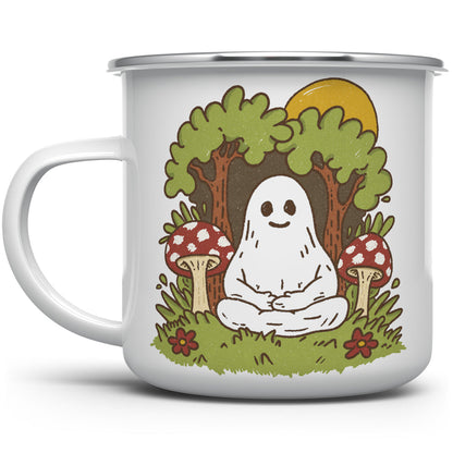 Meditating Ghost Camp Mug - -
