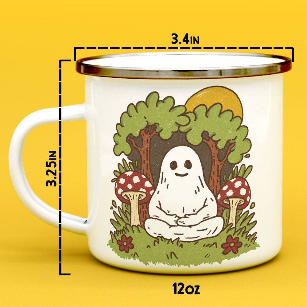 Meditating Ghost Camp Mug - -