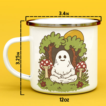 Meditating Ghost Camp Mug - -