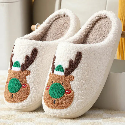 Winter Fluffy Fur Flat Slippers