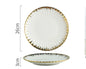 Nordic Creative Ceramic Chrysanthemum Dinner Set - White One size - plates