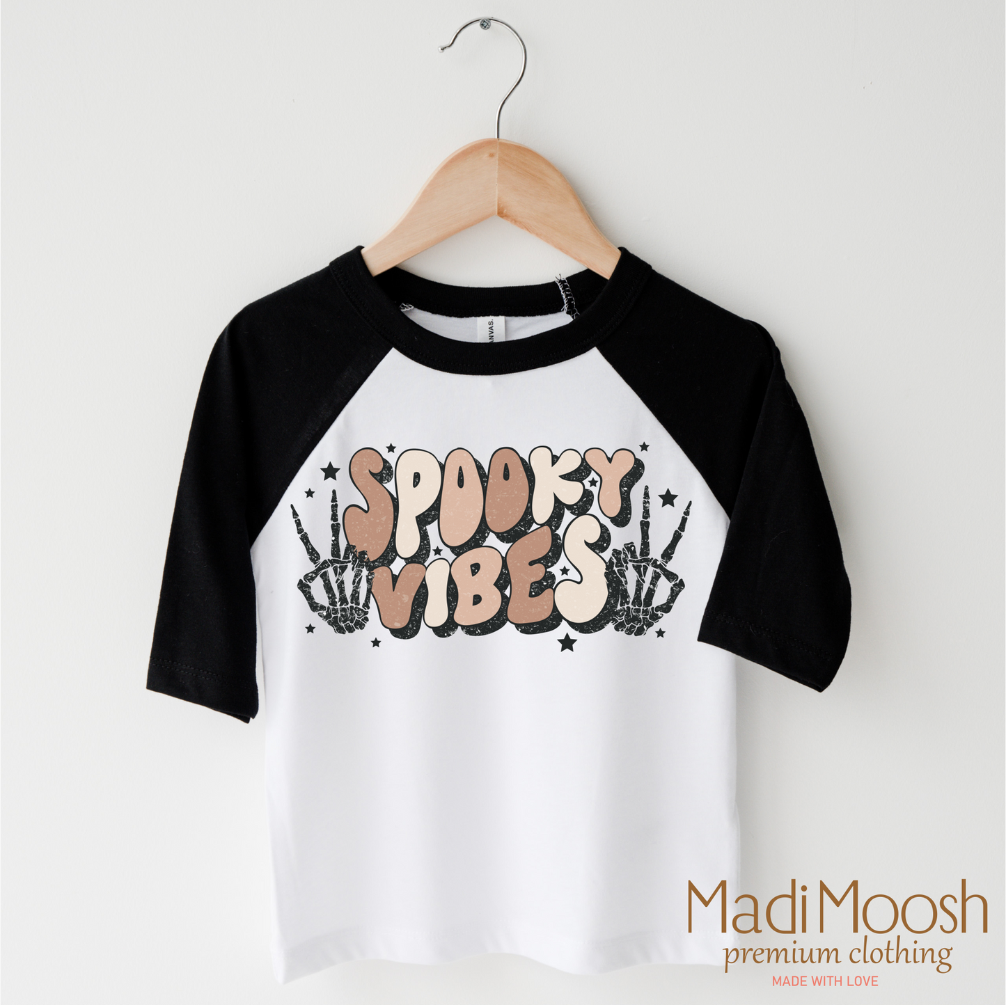 Spooky Vibes Halloween Shirt - Halloween Tee - Black White - shirts