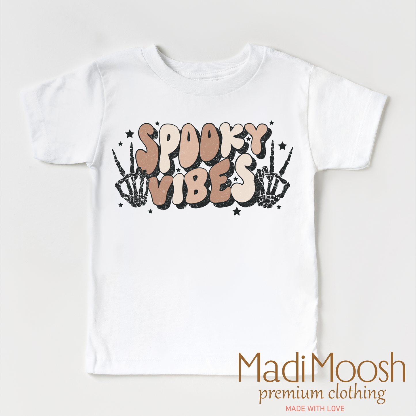 Spooky Vibes Halloween Shirt - Halloween Tee - White - shirts