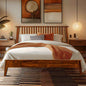 Kaylin Solid Wood Bed Frame - Only Bed Caramel - Bed Frame