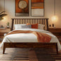 Kaylin Solid Wood Bed Frame - Only Bed Chocolate - Bed Frame