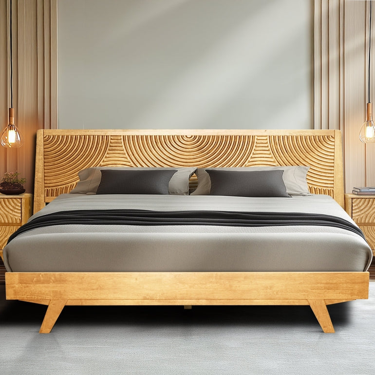Harmony Solid Wood Bed Frame - - Bed Frame