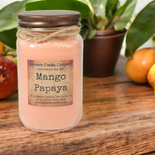 Mango Papaya Candle - - Candles & Melts