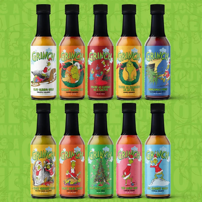 Grinch You're As Cuddly As A Cactus : Ghost Pepper - - Hot Sauce