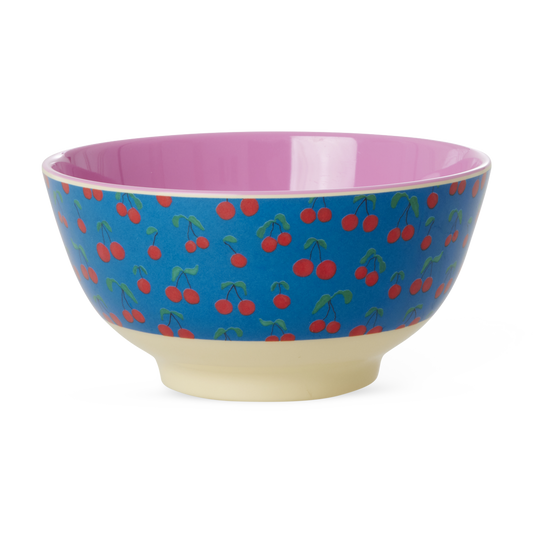 Medium Melamine Bowl - Cherry Love Print - 23.7oz - - Tableware