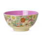 Medium Melamine Bowl - Flower Power Print - 23.7oz - - Tableware
