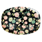Melamine Rectangular Plate Dark Rose Print - Dark Rose - Plates