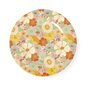 Melamine Kids Lunch Plate Flower Power Print - Flower Power - Plates
