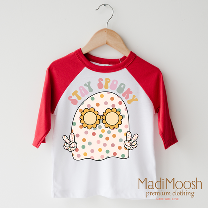 Stay Spooky Shirt - Halloween Shirt - Red White - shirts