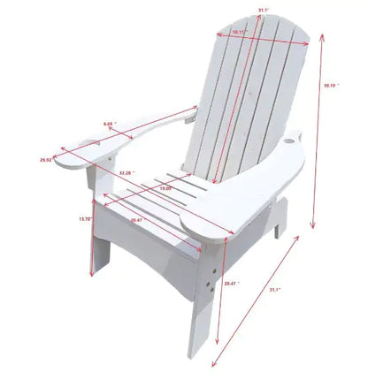 Wooden Adirondack Chairs - - chair