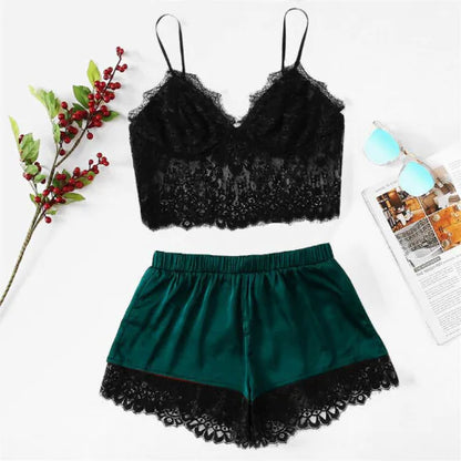 Lace Sleepwear Set - Women's Sexy Lingerie Outfit