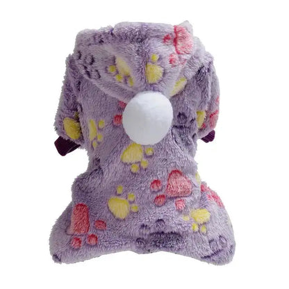 Ultra-Soft Fleece Dog Pajamas light purple light pink Large