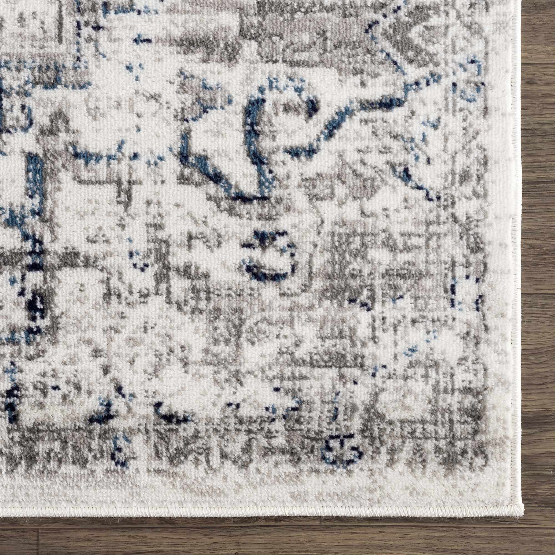Buenaventura Cream & Navy Area Rug - - Rugs