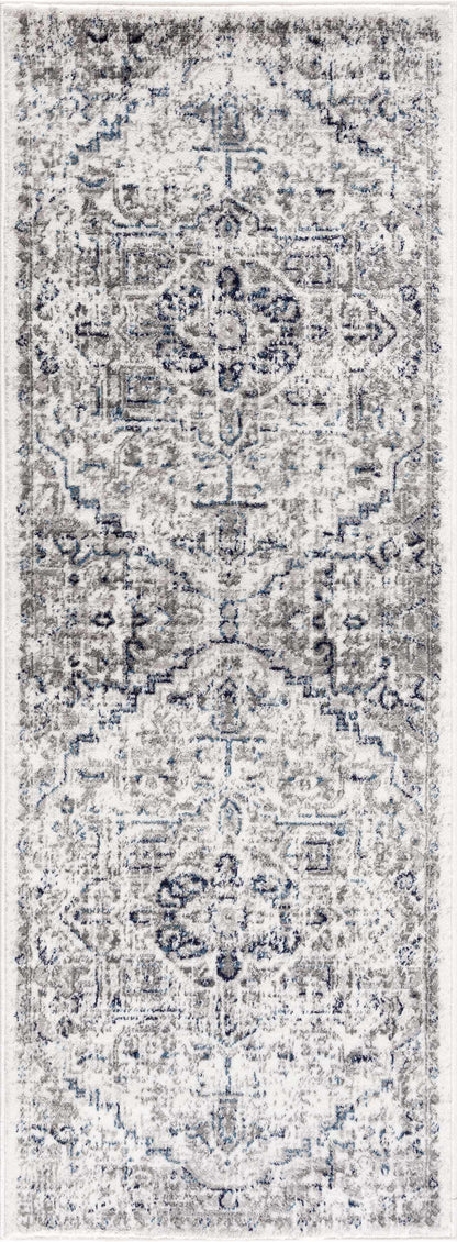 Buenaventura Cream & Navy Area Rug - - Rugs