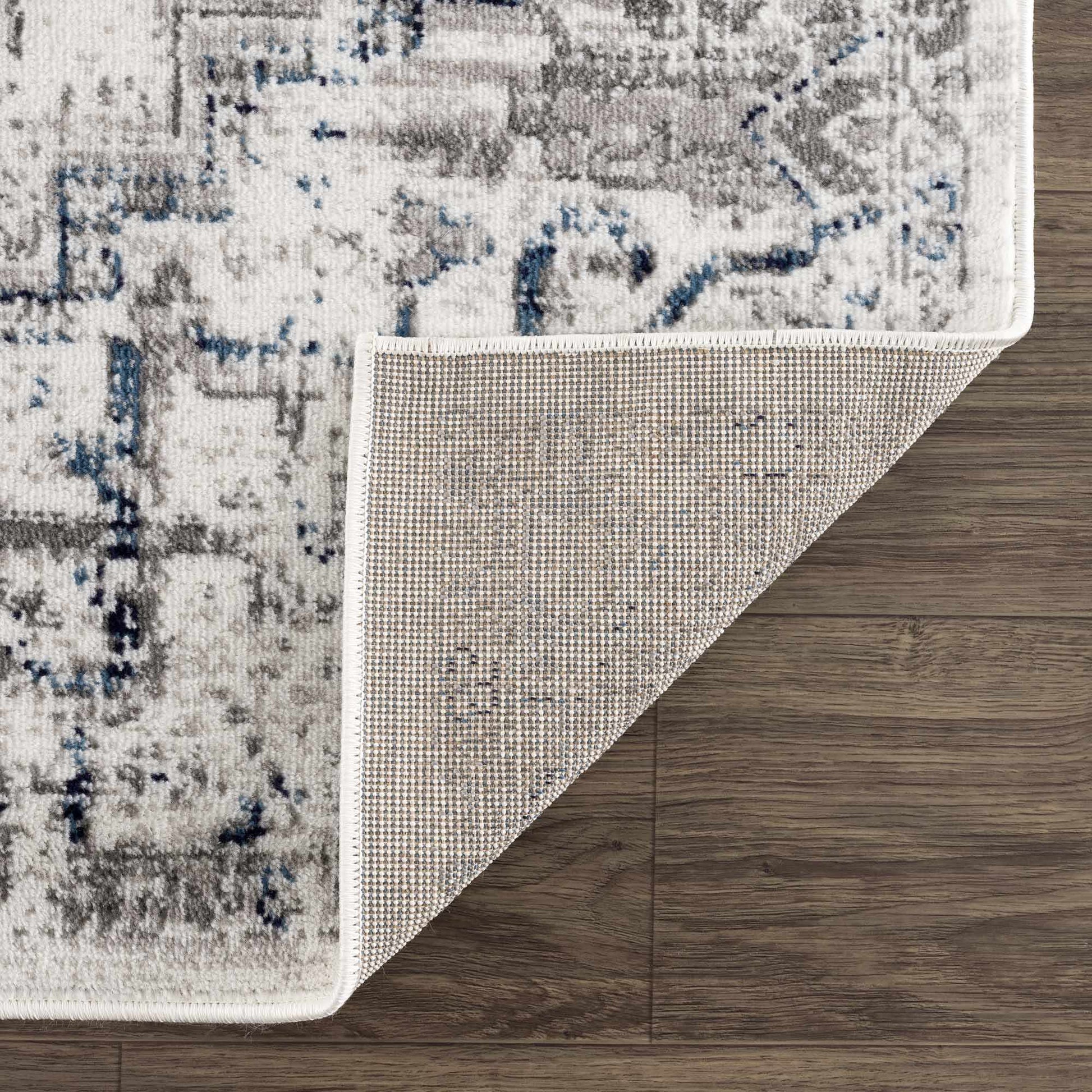 Buenaventura Cream & Navy Area Rug - - Rugs