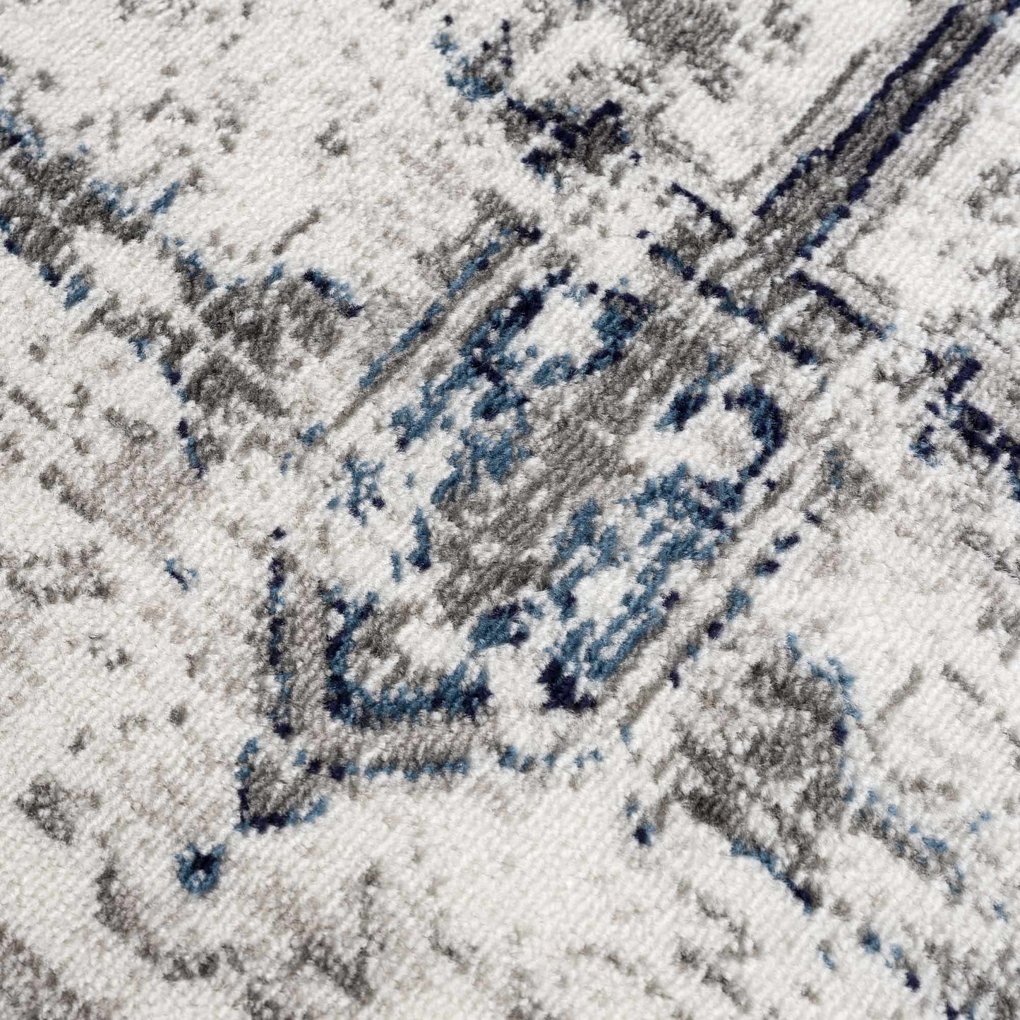 Buenaventura Cream & Navy Area Rug - - Rugs
