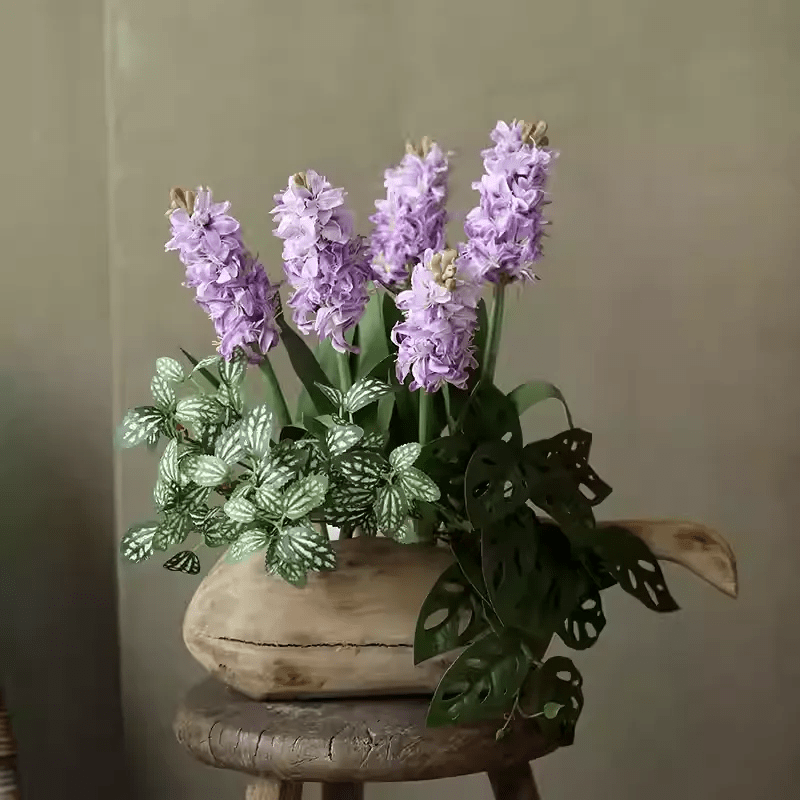 Spring Artificial Hyacinth Stem 16" Tall - -