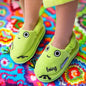 Milk&Moo Cacha Frog Toddler Slippers Green