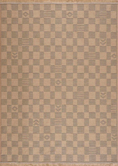 Nairi Checkered Washable Jute Rug - - Rugs