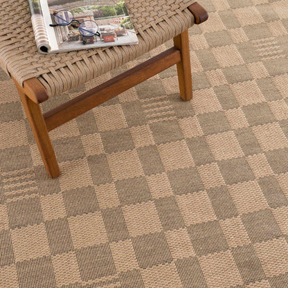 Nairi Checkered Washable Jute Rug - - Rugs