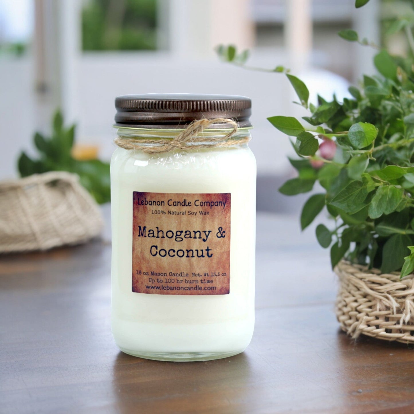 Mahogany & Coconut Candle - - Candles & Melts
