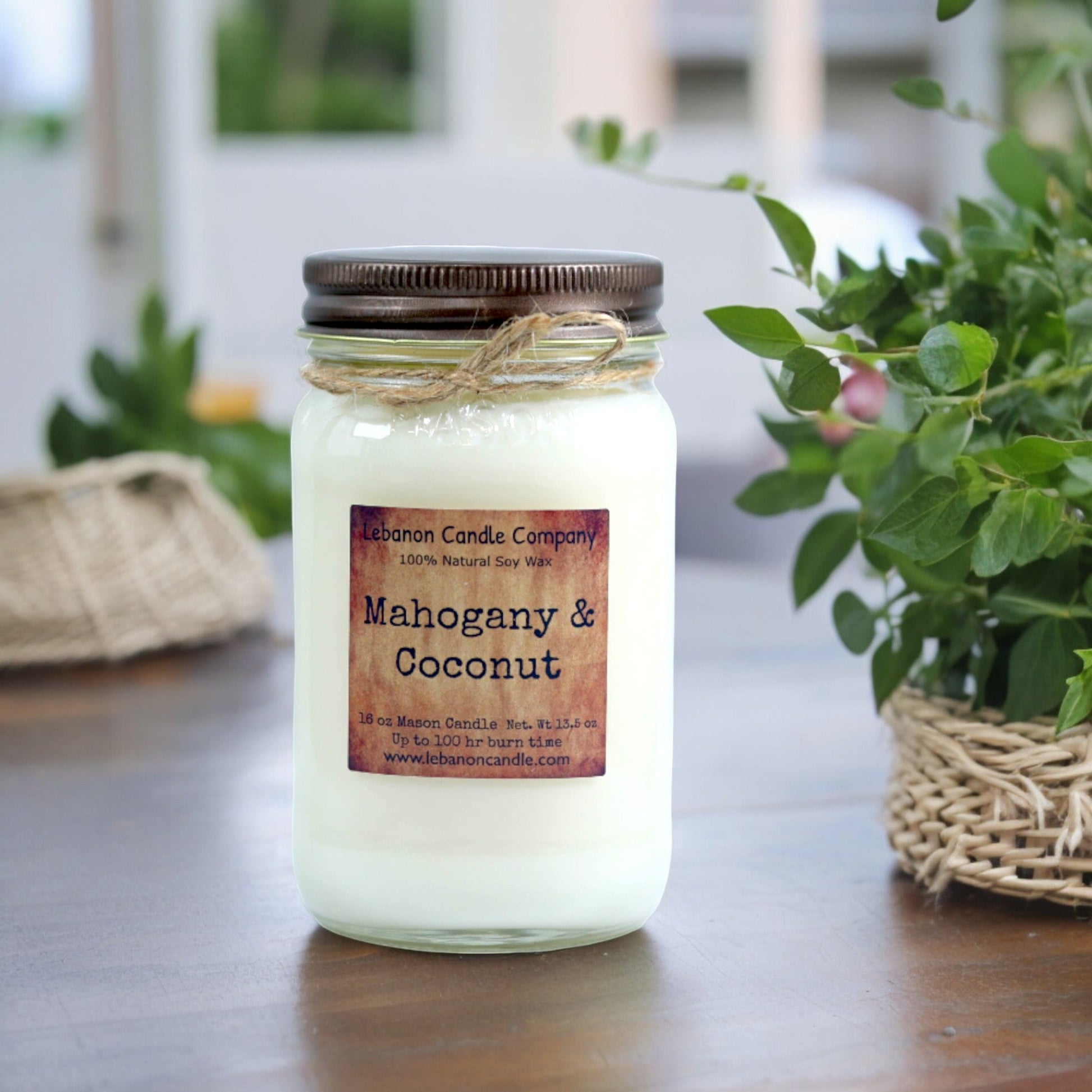 Mahogany & Coconut Candle - - Candles & Melts