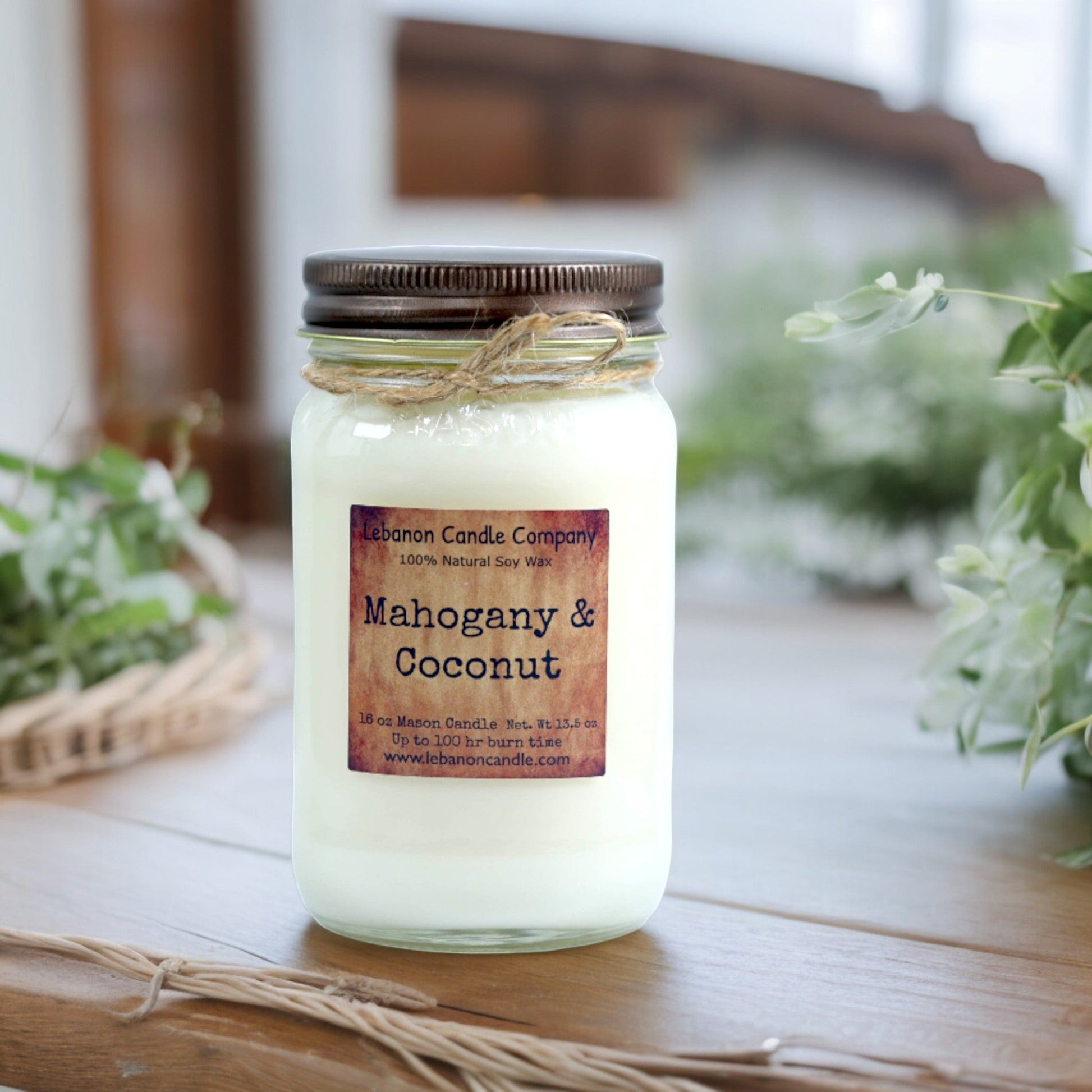 Mahogany & Coconut Candle - - Candles & Melts