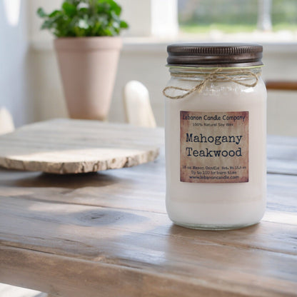 Mahogany Teakwood Candle - - Candles & Melts