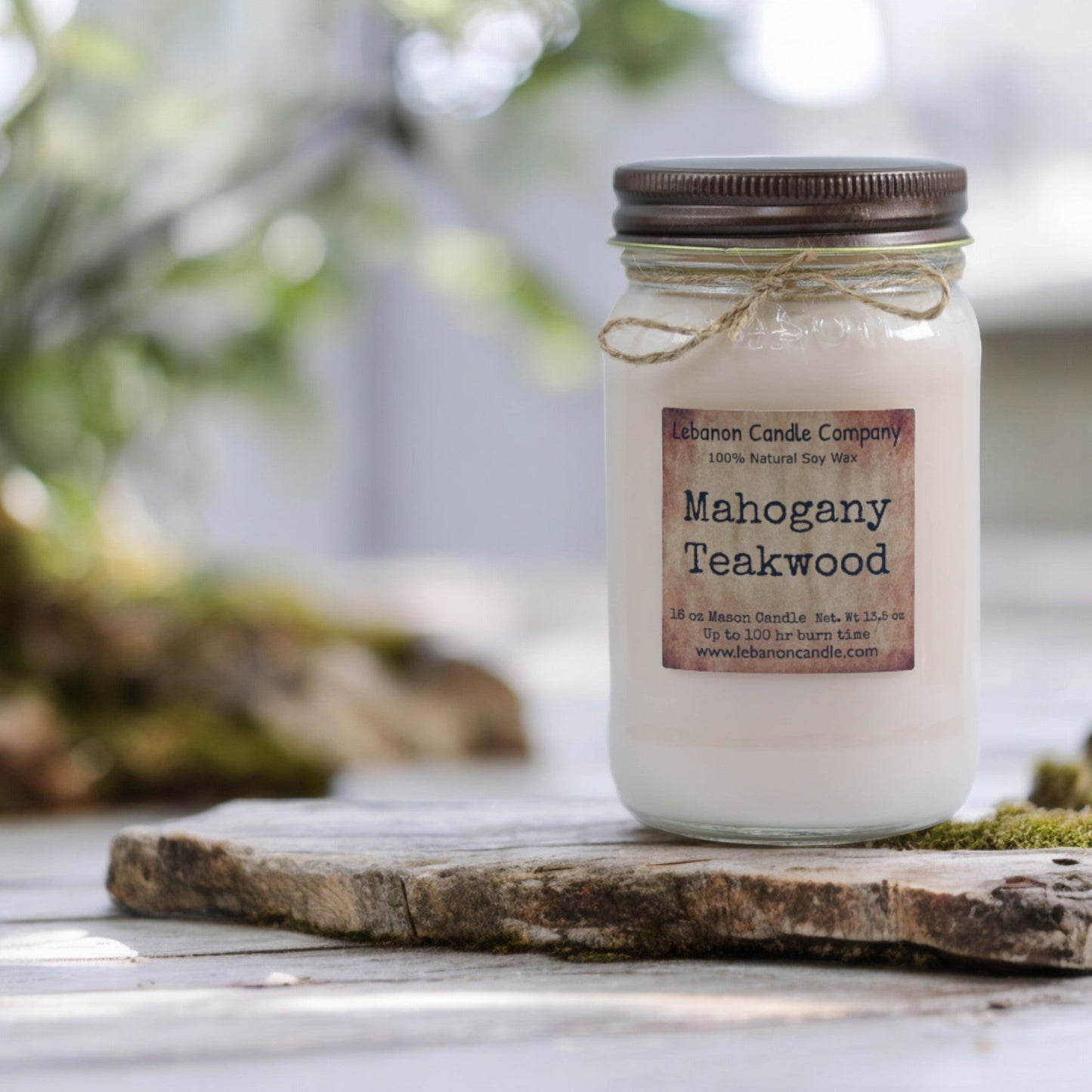 Mahogany Teakwood Candle - - Candles & Melts