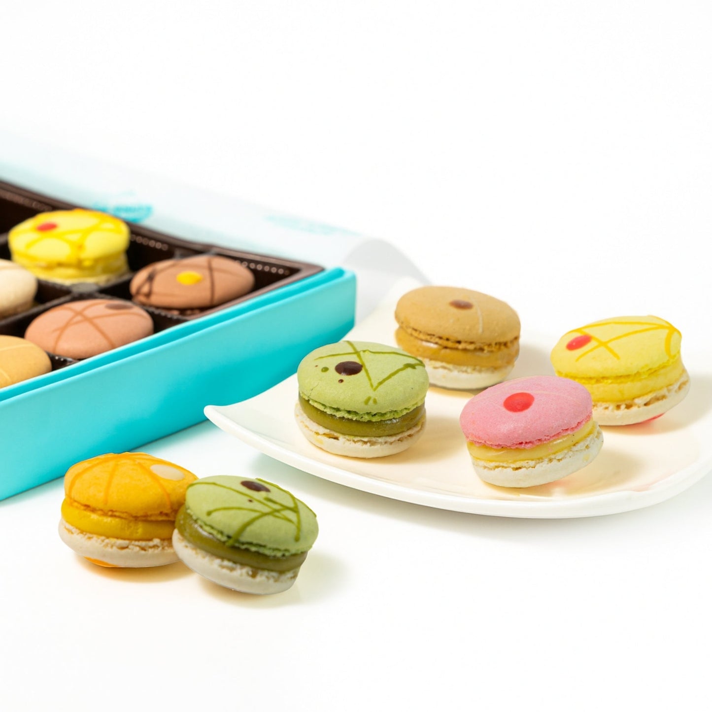 Andy Anand French Macarons, 24-Piece Gift Box – Made Fresh Daily, Assorted Gourmet Flavors, Gluten-Free – Birthday & Holiday Celebration - - Food & Beverages > Bakery > Cookies