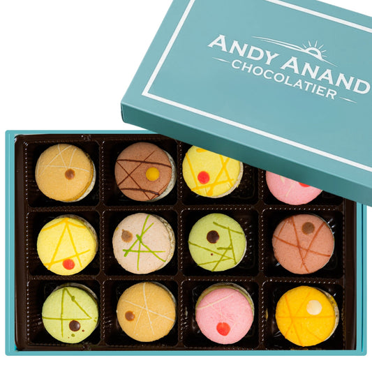Andy Anand French Macarons, 24-Piece Gift Box - - Food & Beverages > Bakery > Cookies