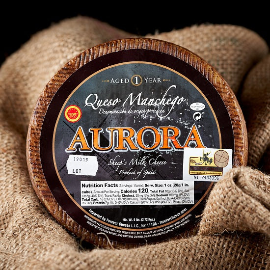 DOP Aurora Manchego Kosher Cheese Wedge - -
