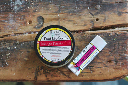 Mango Passionfruit Pout Lip Scrub - - Lip Scrubs