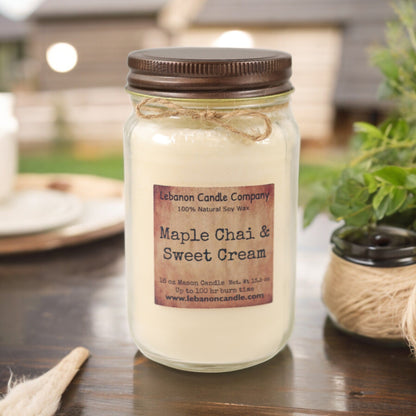Maple Chai & Sweet Cream Candle - - Candles & Melts