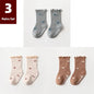 3 Pairs of Anti-Slip Childrens Socks - Kia Day Design