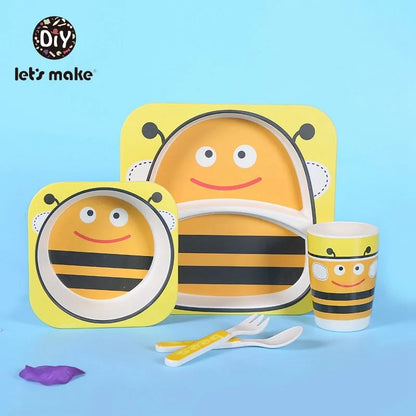 Childrens Eco-Friendly Bamboo Fiber Dishes