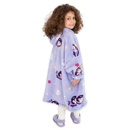 Milk and Moo Mermaid Wearable Kids Blanket