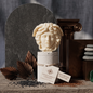 Medusa Sculpture Candle – Hand-Poured Soy Wax | 8” Greek Mythology Art - Ivory - candles