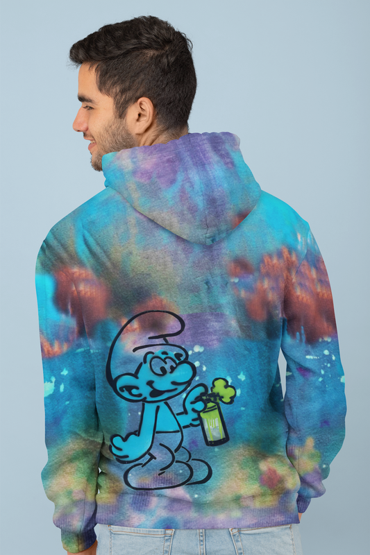 Micro-Doze Smurf Cloud Zip-Hoodie - - All Over Prints